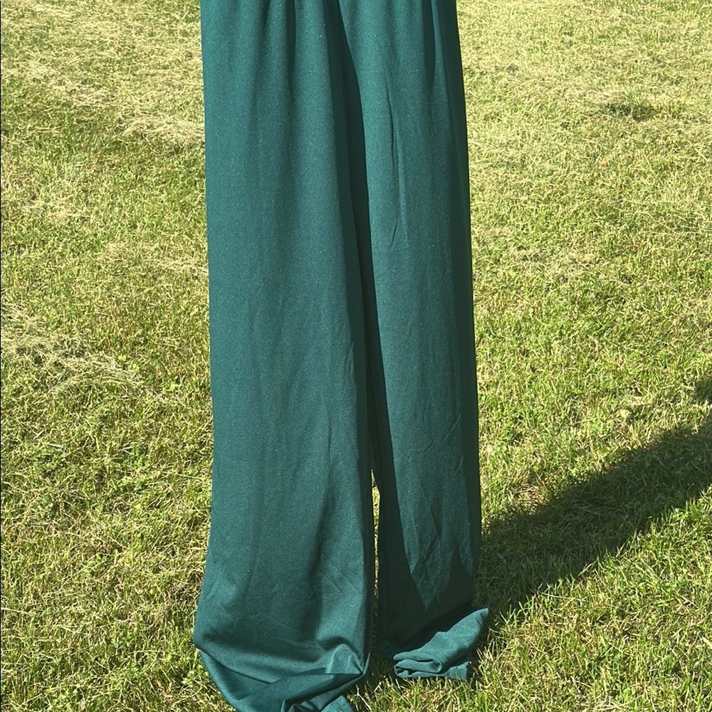Sleek Green Belted Jumpsuit Women’s Plus Size XXL NWOT - Picture 5 of 9